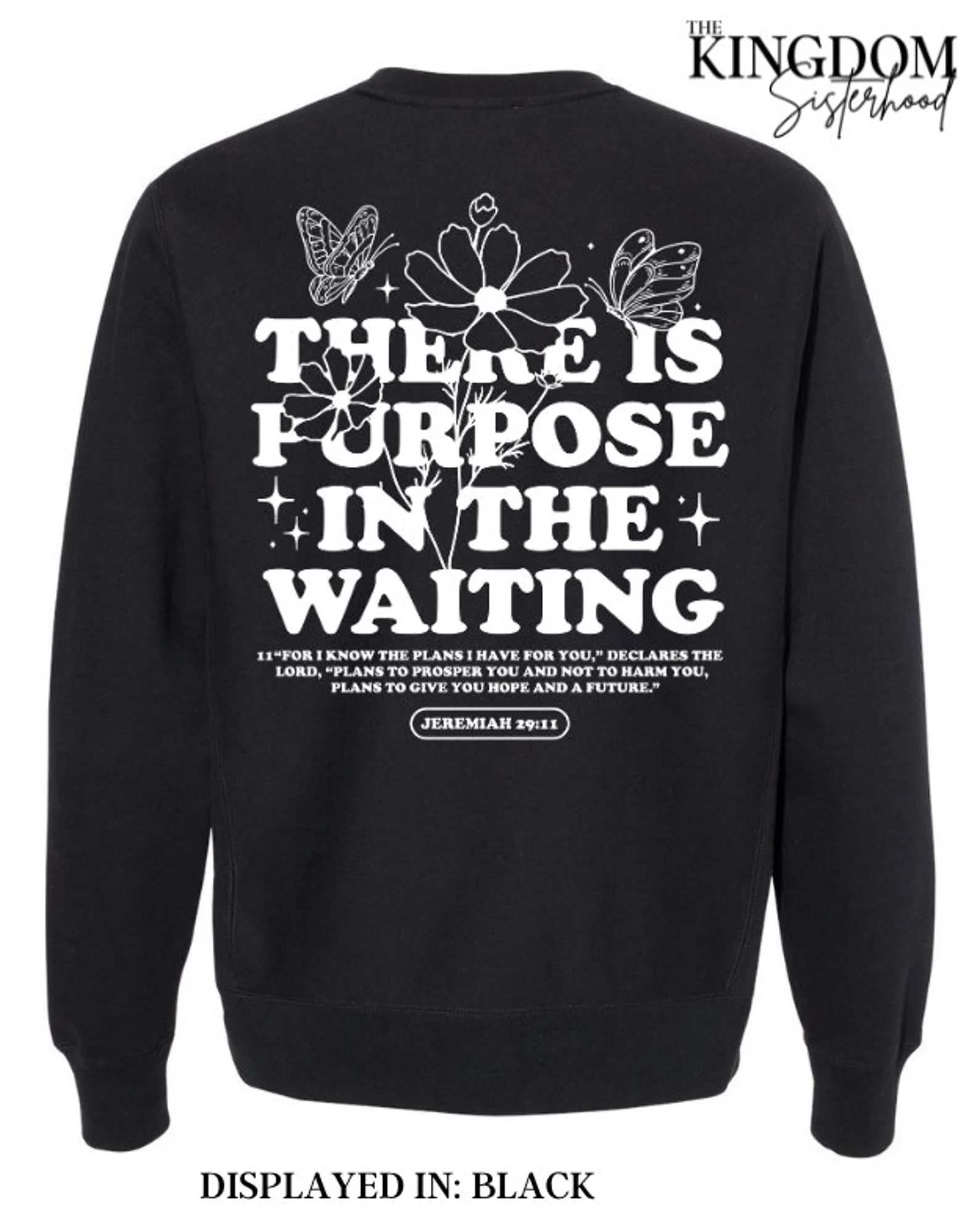 Purpose in the Waiting Premium Faith-Based Crewneck Sweatshirt - Image 5