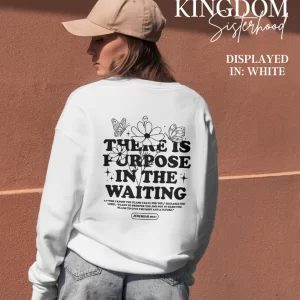 Purpose in the Waiting Premium Faith-Based Crewneck Sweatshirt