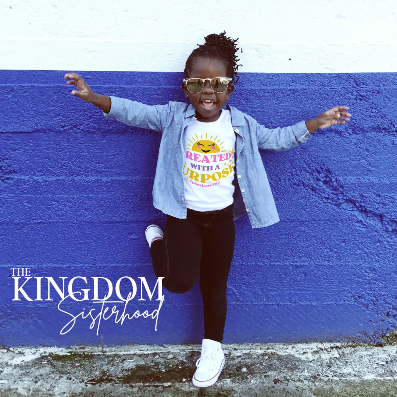 Created with a Purpose Christian Youth T-Shirt - Image 3